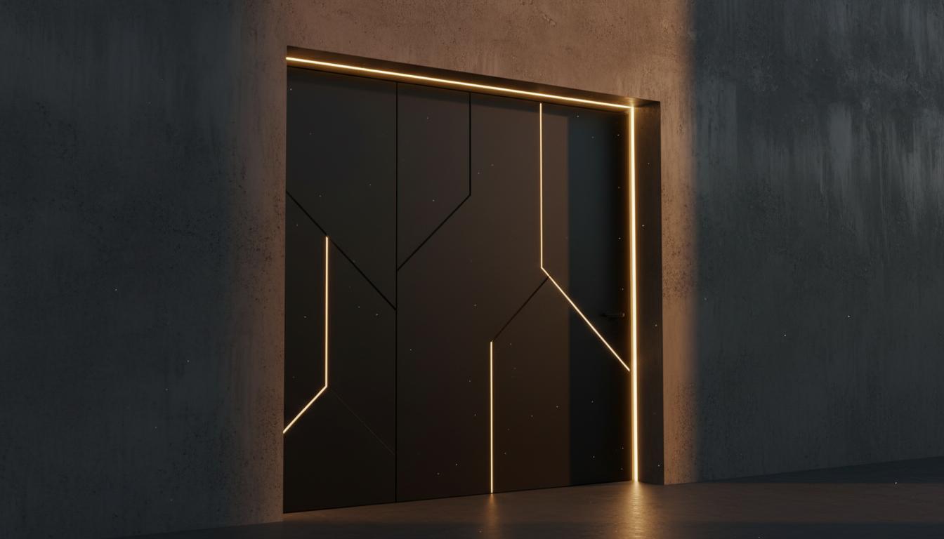 Wooden Steel Door Gallery Image 4 - Custom design door